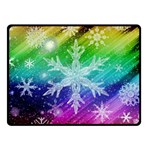 Christmas-snowflake-background Fleece Blanket (Small) 50 x40  Blanket Front