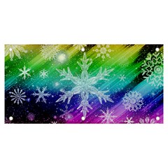 Christmas-snowflake-background Banner And Sign 6  X 3  by Grandong