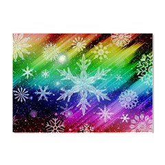 Christmas-snowflake-background Crystal Sticker (a4) by Grandong