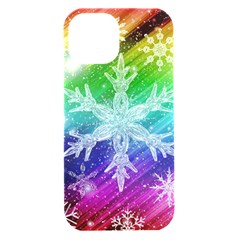 Christmas-snowflake-background Iphone 15 Black Uv Print Pc Hardshell Case by Grandong