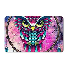 Owl Dreamcatcher Magnet (rectangular) by Grandong