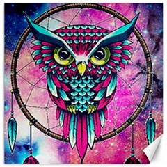 Owl Dreamcatcher Canvas 12  X 12  by Grandong