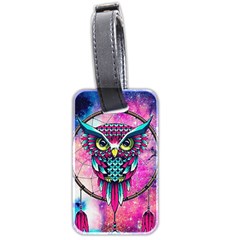 Owl Dreamcatcher Luggage Tag (two Sides) by Grandong