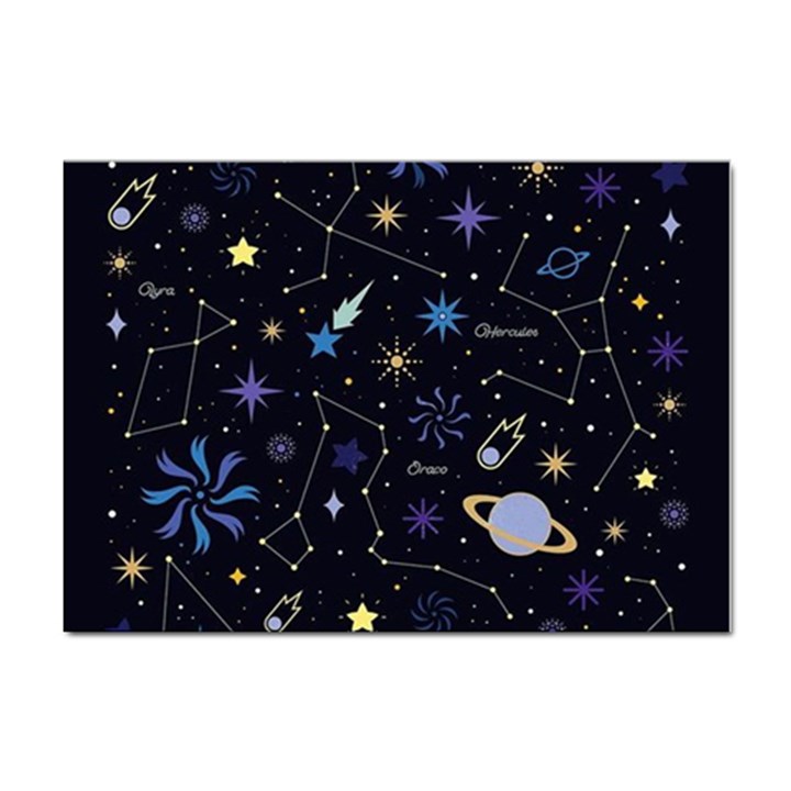 Starry Night  Space Constellations  Stars  Galaxy  Universe Graphic  Illustration Sticker A4 (100 pack)