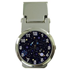 Starry Night  Space Constellations  Stars  Galaxy  Universe Graphic  Illustration Money Clip Watches by Grandong