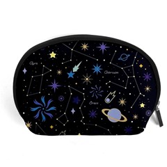 Starry Night  Space Constellations  Stars  Galaxy  Universe Graphic  Illustration Accessory Pouch (large) by Grandong