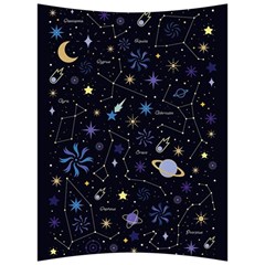 Starry Night  Space Constellations  Stars  Galaxy  Universe Graphic  Illustration Back Support Cushion by Grandong