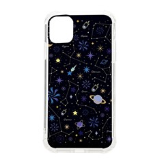 Starry Night  Space Constellations  Stars  Galaxy  Universe Graphic  Illustration Iphone 11 Tpu Uv Print Case by Grandong