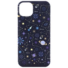 Starry Night  Space Constellations  Stars  Galaxy  Universe Graphic  Illustration Iphone 15 Pro Black Uv Print Pc Hardshell Case by Grandong