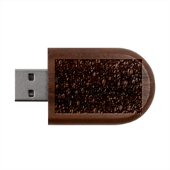 Illustration Universe Star Planet Wood Oval Usb Flash Drive by Grandong