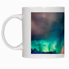 Amazing Aurora Borealis Colors White Mug by Grandong