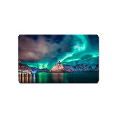 Amazing Aurora Borealis Colors Magnet (name Card) by Grandong