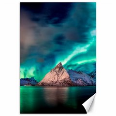 Amazing Aurora Borealis Colors Canvas 12  X 18  by Grandong