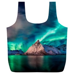 Amazing Aurora Borealis Colors Full Print Recycle Bag (xxl) by Grandong