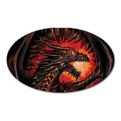 Dragon Oval Magnet by Ndabl3x