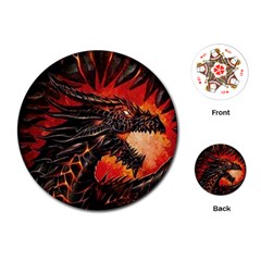 Dragon Playing Cards Single Design (round)