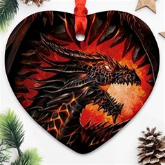 Dragon Heart Ornament (two Sides)