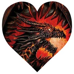 Dragon Wooden Puzzle Heart by Ndabl3x