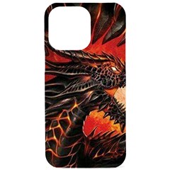 Dragon Iphone 15 Pro Max Black Uv Print Pc Hardshell Case by Ndabl3x