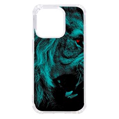 Angry Male Lion Predator Carnivore Iphone 14 Pro Tpu Uv Print Case by Ndabl3x