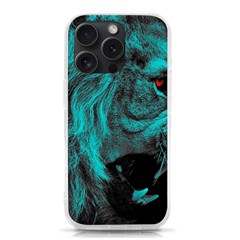 Angry Male Lion Predator Carnivore Iphone 15 Pro Tpu Uv Print Case by Ndabl3x