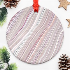 Marble Texture Marble Painting Round Ornament (two Sides)