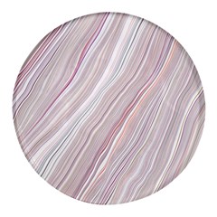 Marble Texture Marble Painting Round Glass Fridge Magnet (4 Pack) by Ndabl3x