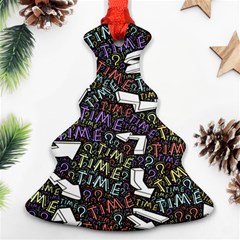 Time Nonlinear Curved Undirected Ornament (christmas Tree) 