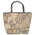 Old Vintage Classic Map Of Europe Bucket Bag Back