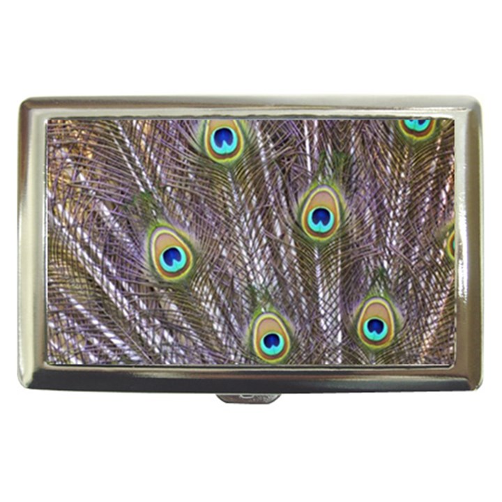 Peacock Bird Feathers Plumage Peacock Cigarette Money Case