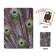 Peacock Bird Feathers Plumage Peacock Playing Cards Single Design (rectangle)