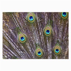 Peacock Bird Feathers Plumage Peacock Large Glasses Cloth by Perong