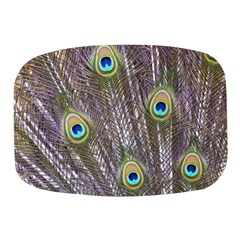 Peacock Bird Feathers Plumage Peacock Mini Square Pill Box by Perong