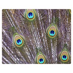 Peacock Bird Feathers Plumage Peacock Premium Plush Fleece Blanket (medium) by Perong