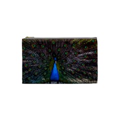 Bird Peacock Feathers Cosmetic Bag (small)