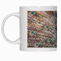 Peacock Bird Animal Peafowl White Mug by Perong