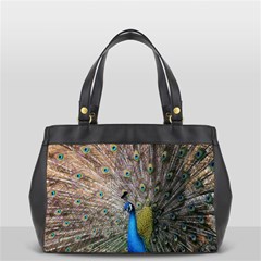 Peacock Bird Animal Peafowl Oversize Office Handbag by Perong