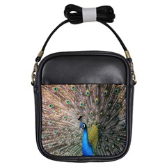 Peacock Bird Animal Peafowl Girls Sling Bag by Perong