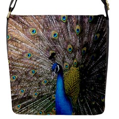 Peacock Bird Animal Peafowl Flap Closure Messenger Bag (s) by Perong