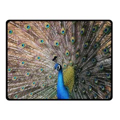 Peacock Bird Animal Peafowl Two Sides Fleece Blanket (small) by Perong