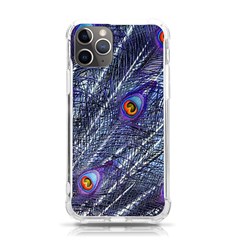 Peacock Bird Feathers Coloured Plumage Iphone 11 Pro 5 8 Inch Tpu Uv Print Case by Perong