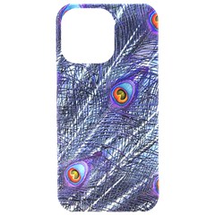 Peacock Bird Feathers Coloured Plumage Iphone 15 Pro Max Black Uv Print Pc Hardshell Case by Perong