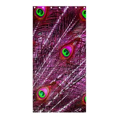 Peacock Feathers Coloured Plumage Pink Red Shower Curtain 36  X 72  (stall) 