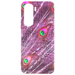 Peacock Feathers Coloured Plumage Pink Red Samsung Galaxy S24 Plus 6 7 Inch Black Tpu Uv Case by Perong