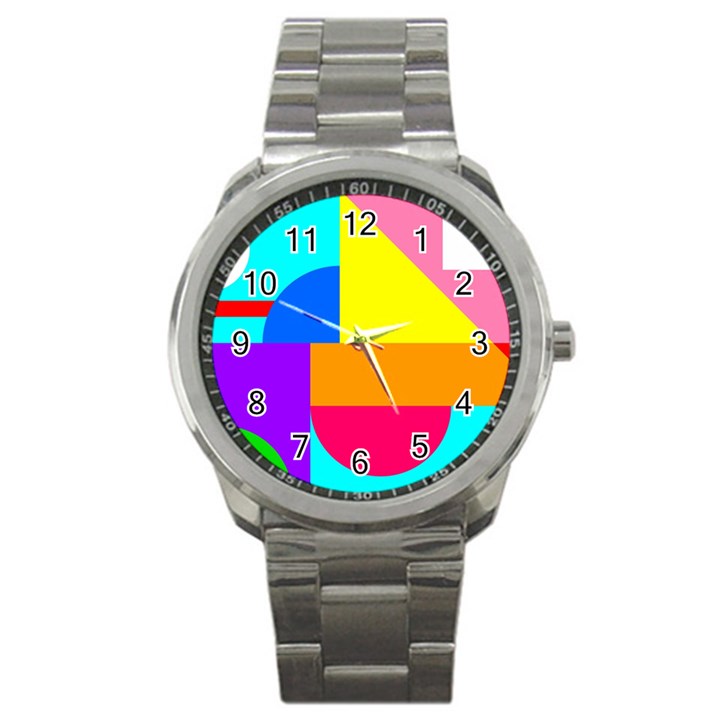 Pattern Design Decoration Sport Metal Watch