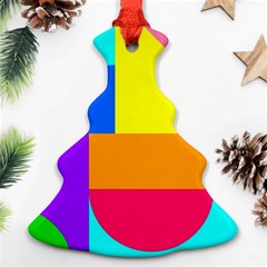 Pattern Design Decoration Christmas Tree Ornament (two Sides)