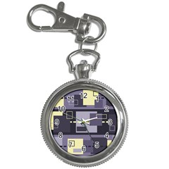 Pattern Design Abstract Lilac Key Chain Watches by Perong