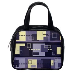 Pattern Design Abstract Lilac Classic Handbag (one Side)