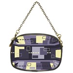 Pattern Design Abstract Lilac Chain Purse (Two Sides) Front