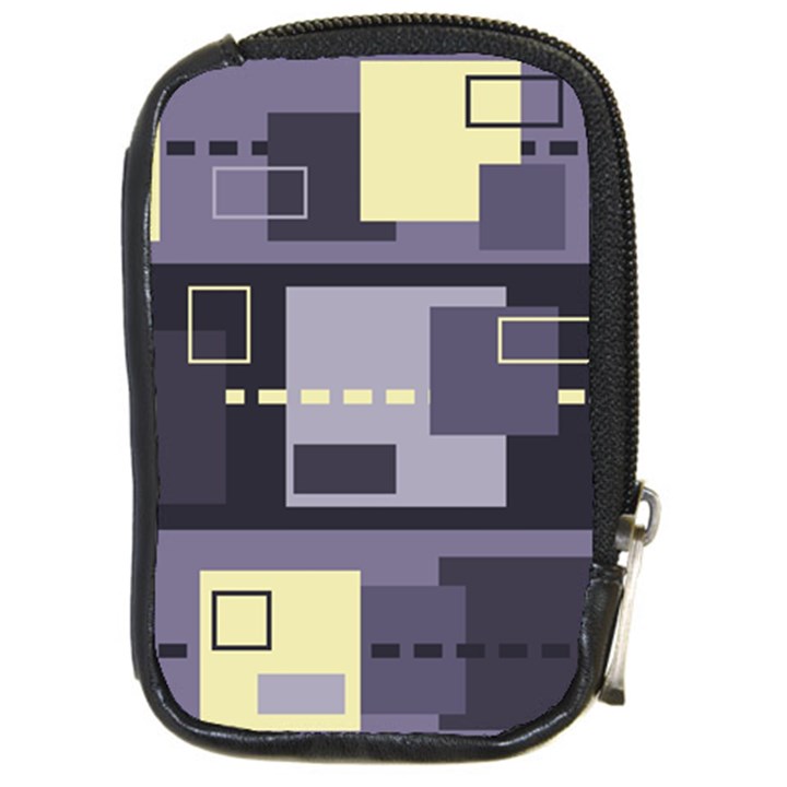 Pattern Design Abstract Lilac Compact Camera Leather Case